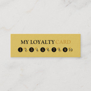 Professional 10 Punch Customer Loyalty Card