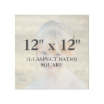 Professional 12x12 Square Add Your Photo Template Gallery Wrap at Zazzle