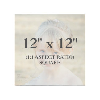 Professional 12x12 Square Add Your Photo Template Gallery Wrap
