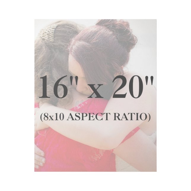 Professional 16x20 Add Your Photo Template Gallery Wrap (Front)