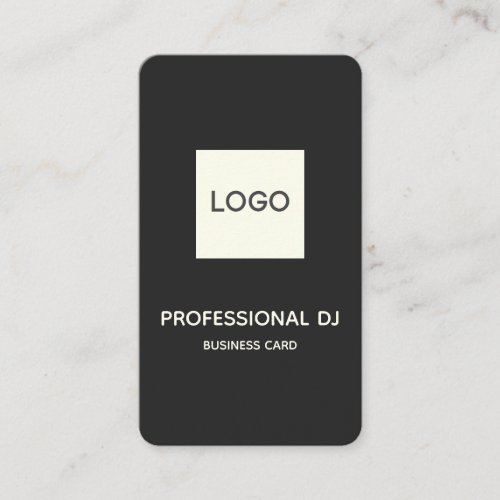 Professional 2020 DJ with Logo Business Card