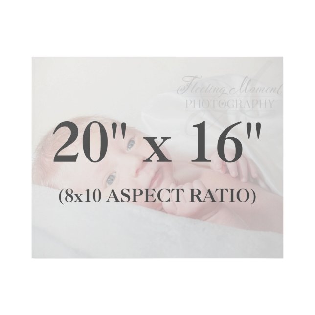 Professional 20x16 Add Your Photo Template Gallery Wrap (Front)