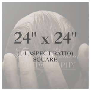 Professional 24x24 Square Add Your Photo Template Gallery Wrap