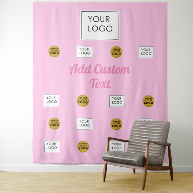 Professional 2 Custom Business Logo Pink Backdrop (In Situ)