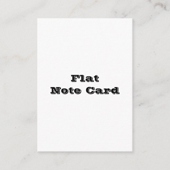 Professional 3.5" x 2.5" Squared Flat Note Card (Front)