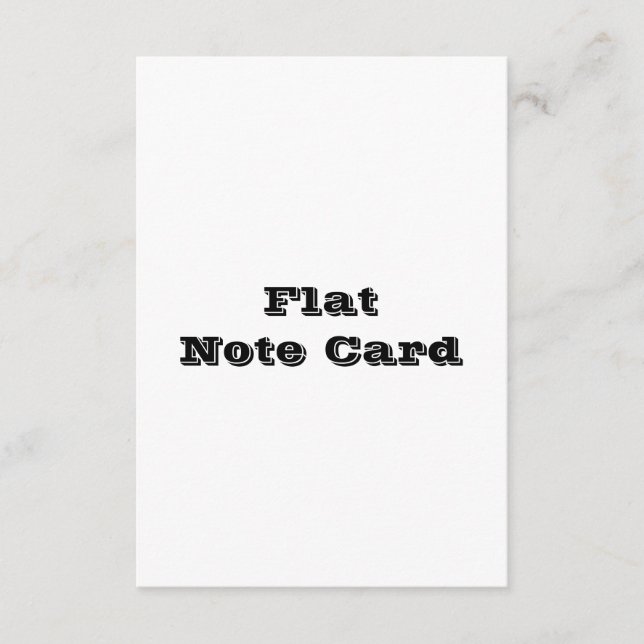 Professional 3.5" x 5" Squared Flat Note Card (Front)