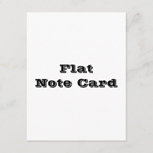 Professional 4.25" x 5.5" Squared Flat Note Card (Front)