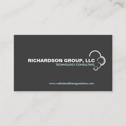 Customizable ABSTRACT CLOUD LOGO Business Card