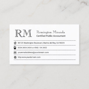 Professional Accountant Business Card