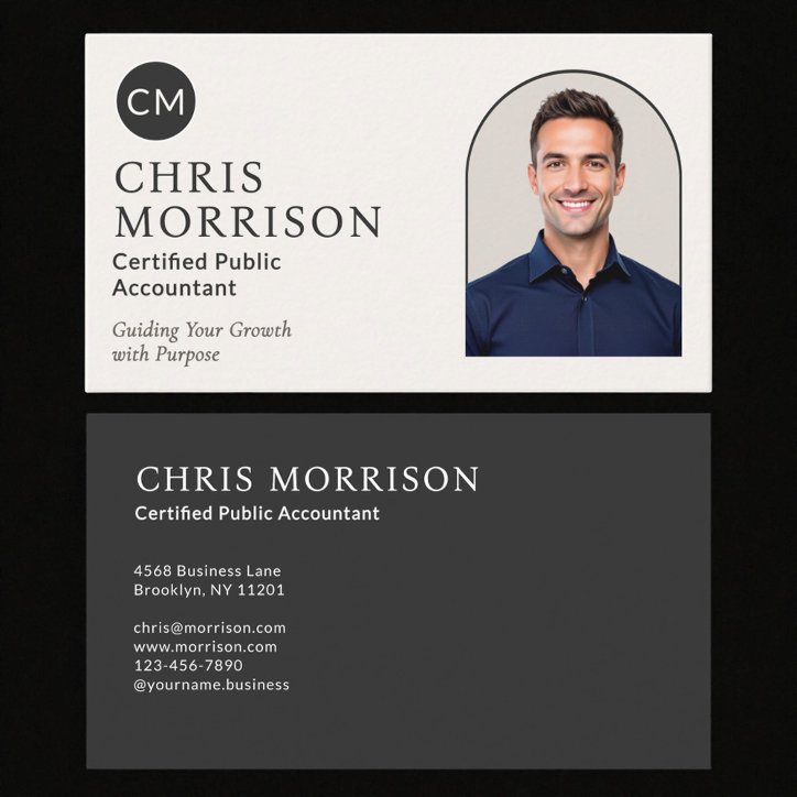 Professional Accountant Cpa Tax Preparer Business Card
