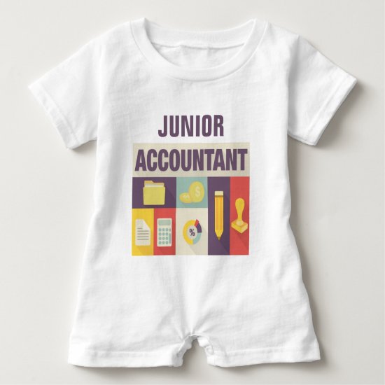 Professional Accountant Iconic Design Baby Romper