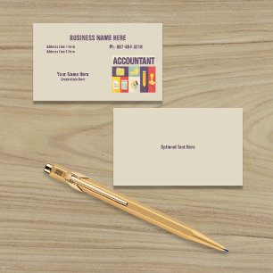 Professional Accountant Iconic Design Business Card