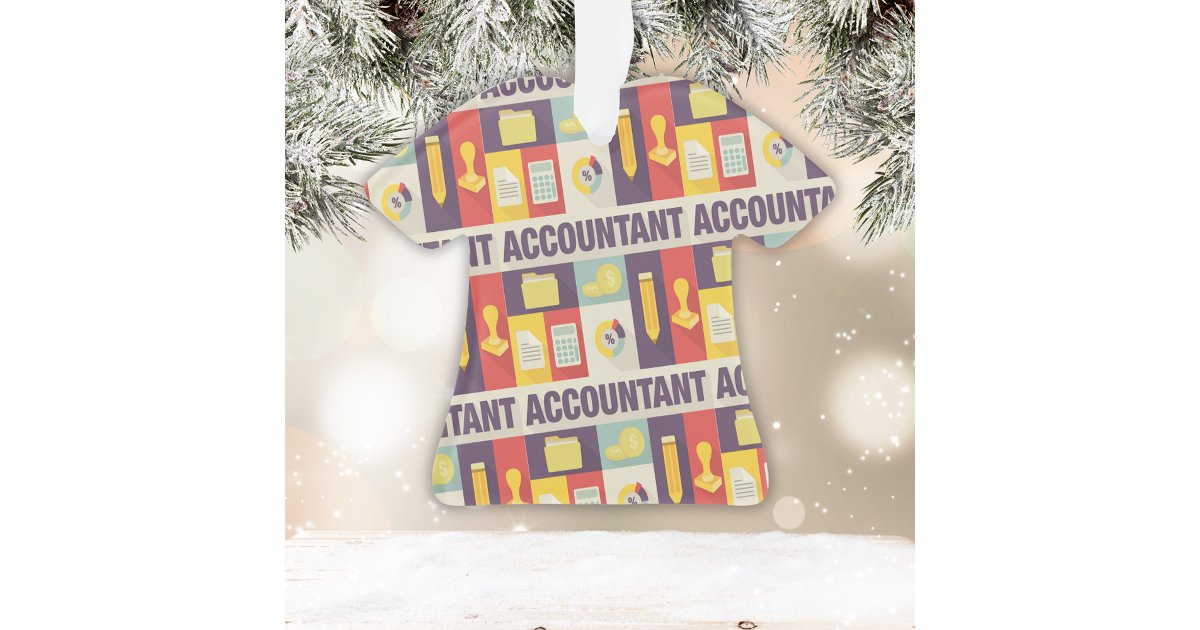 Professional Accountant Iconic Design Ornament | Zazzle