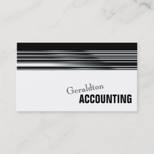 Professional Accountant Simple Metal Business Card