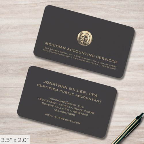 Professional Accounting Business Cards