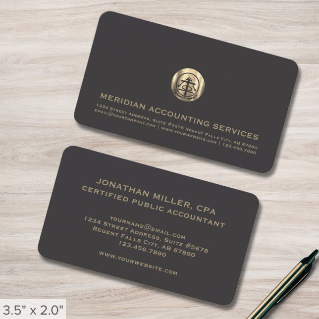 Professional Accounting Business Cards (Creator Uploaded)