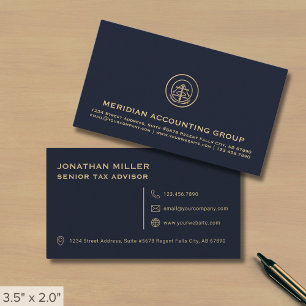 Professional Accounting Firm Business Card
