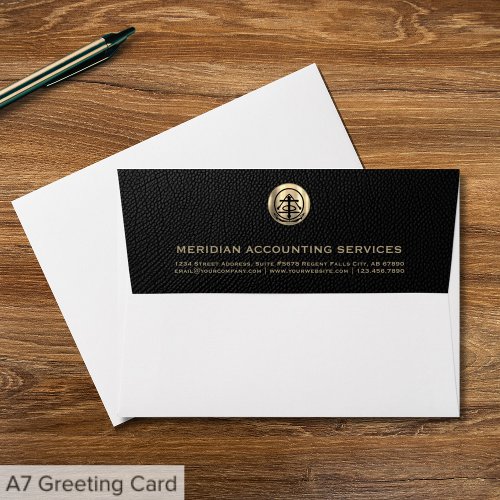 Professional Accounting Gold Logo Envelope