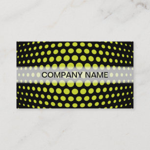Professional Acid green Polka Dot Pattern Business Card