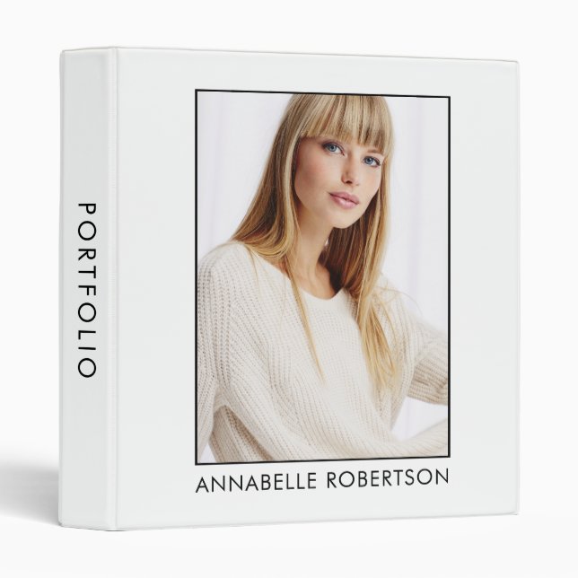 Professional Actor Model Portfolio Binder (Front/Spine)