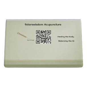 Professional Acupuncture Business Card Holder