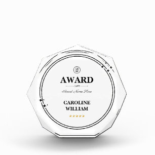 Professional Add Logo Business Custom Details Acrylic Award