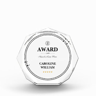 Professional Add Logo Business Custom Details Acrylic Award