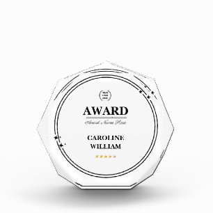 Professional Add Logo Business Custom Details Acrylic Award