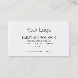 Professional Add Your Logo Business Card