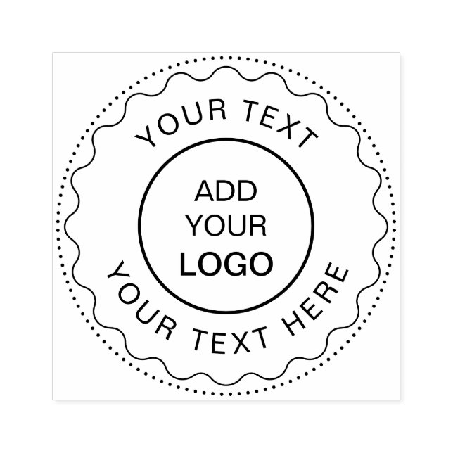 Professional Add Your Logo Customized Curved  Rubb Rubber Stamp (Imprint)