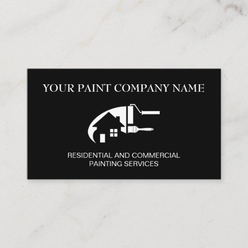 Professional Add Your Name House Painter Business Card