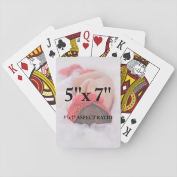 Professional Add Your Photo 5 X 7 Aspect Ratio Playing Cards by AFleetingMoment at Zazzle