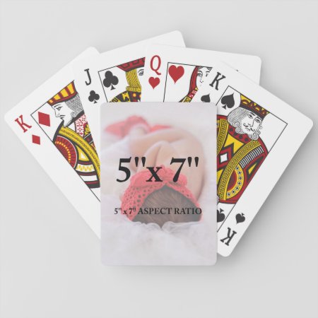 Professional Add Your Photo 5 X 7 Aspect Ratio Playing Cards