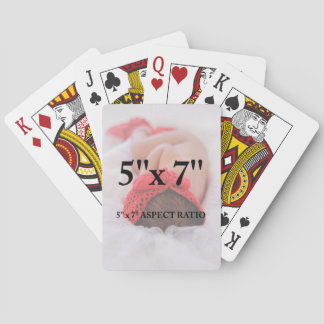 Professional Add Your Photo 5 x 7 Aspect Ratio Poker Cards