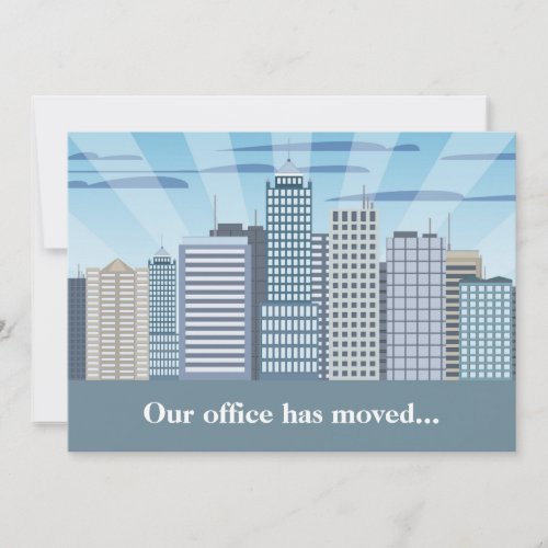 Professional Address Change Modern Office Moving Announcement