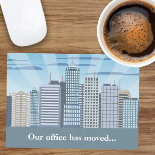 Professional Address Change Modern Office Moving Announcement