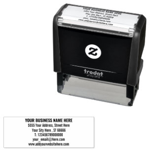 Professional Address Self-inking Stamp Example