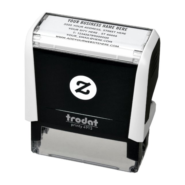 Professional Address Self-inking Stamp Template (Product)