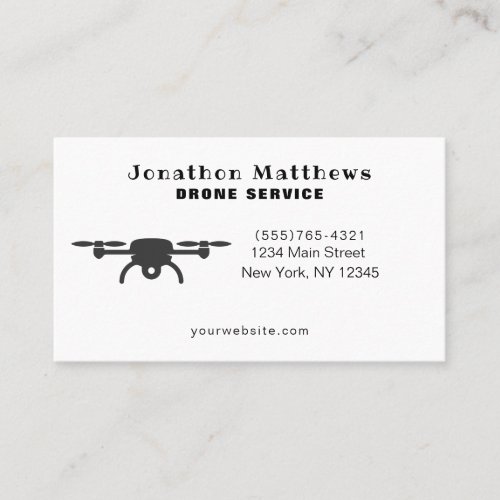 Professional Aerial Drone Photography Service Business Card