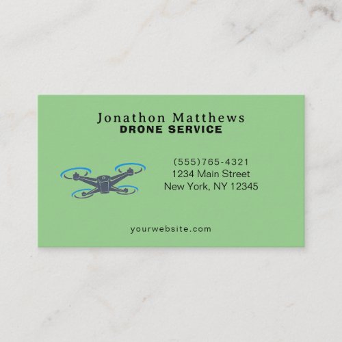 Professional Aerial Drone Service Business Card