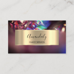 Professional Affiliate Marketing Holographic Smoky Business Card