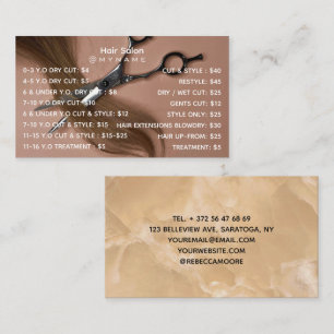 Professional and Chic for Brazilian & Body Waxing Business Card