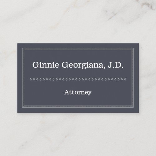 Professional and Clean Attorney Business Card