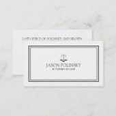 Professional and Modern Attorney Business Card (Front/Back)