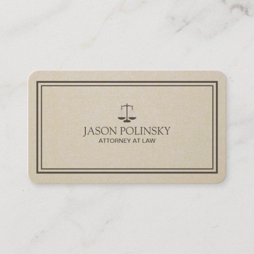 Professional and Modern Attorney Business Card Template