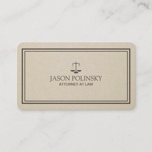 Customizable Professional and Modern Attorney Business Card Template