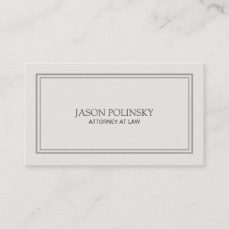Professional and Modern Attorney Business Card