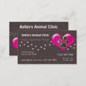 Professional Animal Services Doctor U pick Color Business Card (Front/Back)