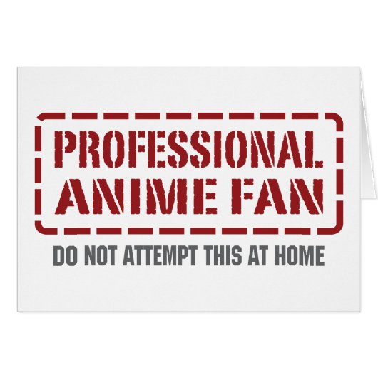 Professional Anime Fan Cards (Front Horizontal)