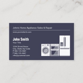 Professional Appliance Repair  Service And Sale Business Card by superdazzle at Zazzle